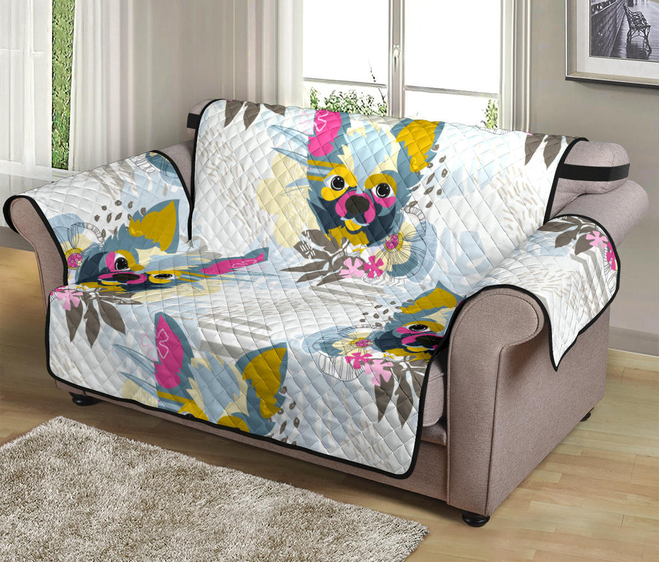 Chihuahua Pattern Loveseat Couch Cover Protector