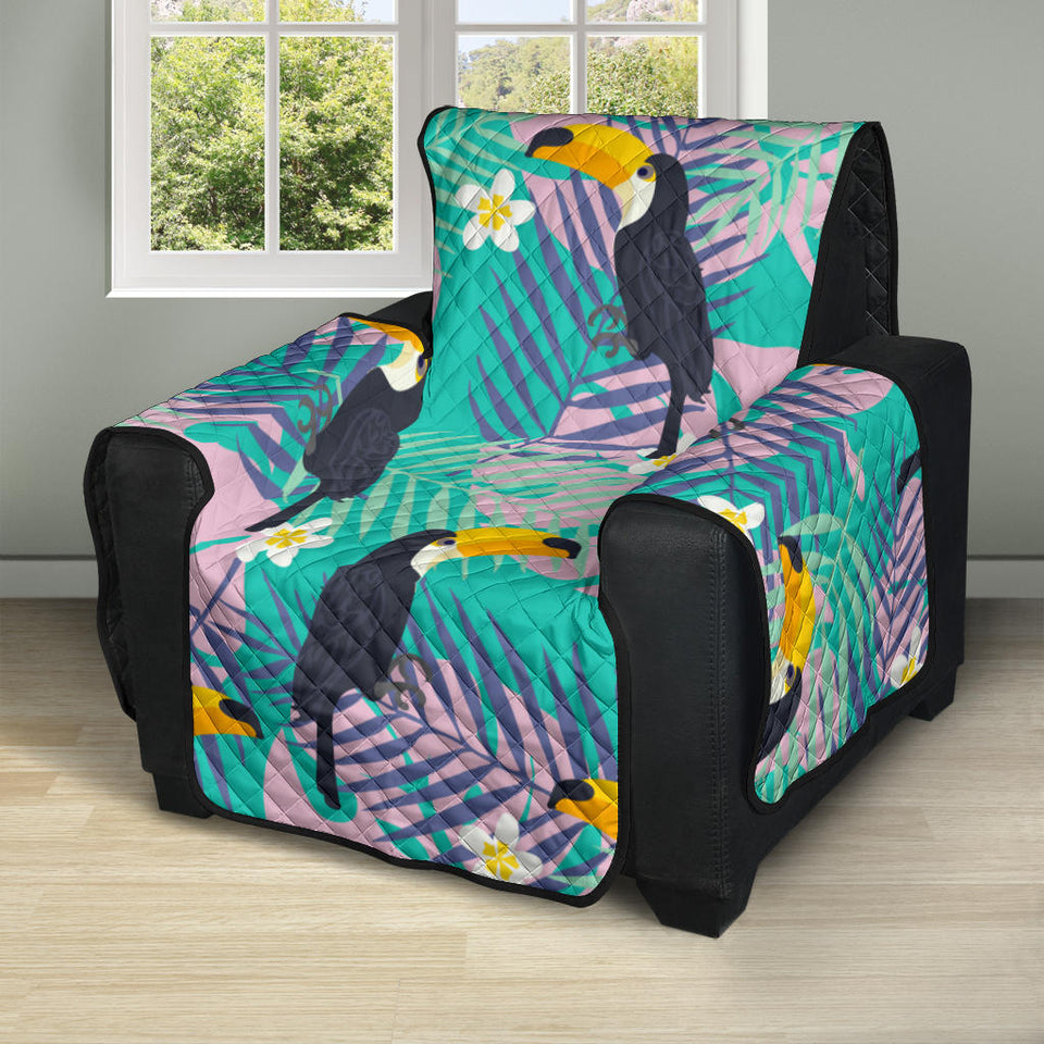 Toucan Pattern Background Recliner Cover Protector