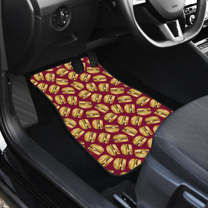 Hamburger Pattern Print Design 01 Front Car Mats