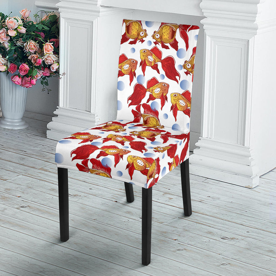 Goldfish Pattern Print Design 02 Dining Chair Slipcover