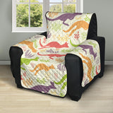 Colorful Kangaroo Pattern Recliner Cover Protector