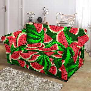 Watermelon Pattern Theme Loveseat Couch Slipcover