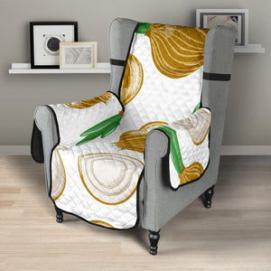 Onion Pattern Background Chair Cover Protector