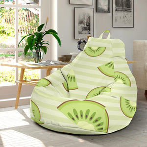 Kiwi Pattern Striped Background Bean Bag Cover