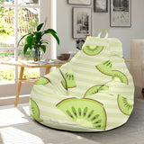 Kiwi Pattern Striped Background Bean Bag Cover