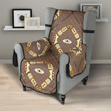 Traditional Boomerang Aboriginal Pattern Chair Cover Protector