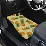 Pineapple Pattern Pokka Dot Background Front Car Mats