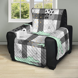 Crocodile Pattern Stripe background Recliner Cover Protector