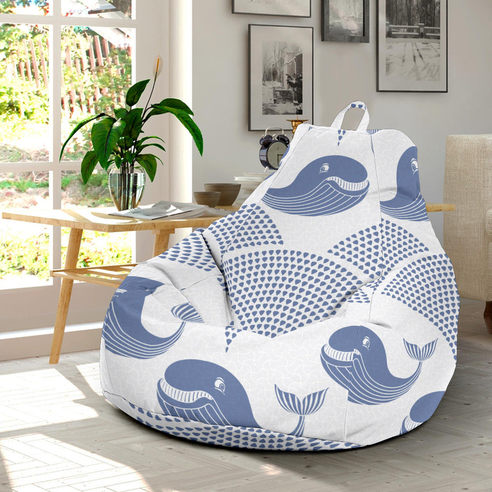 Whale Pattern Bean Bag Cover