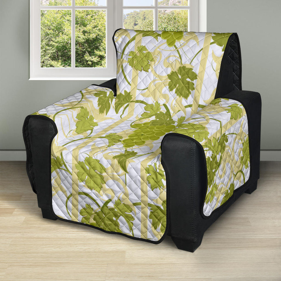 Grape Pattern Background Recliner Cover Protector