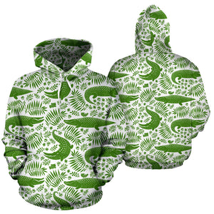 Crocodile Pattern Men Women Pullover Hoodie