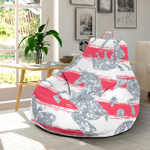 Unicorn Silver Pattern Bean Bag Cover