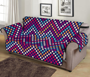 Zigzag Chevron Pokka Dot Aboriginal Pattern Sofa Cover Protector