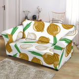 Onion Pattern Background Loveseat Couch Slipcover