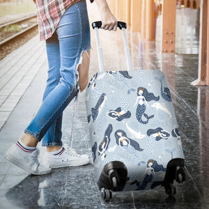 Mermaid Dolphin Pattern Luggage Covers