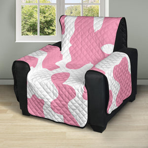 Pink Cow Skin Pattern Recliner Cover Protector