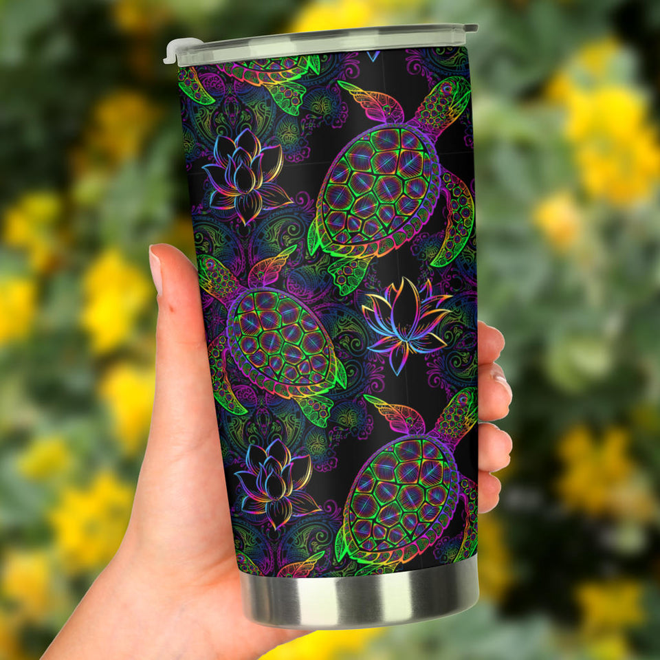 Sea Turtle Pattern Tumbler