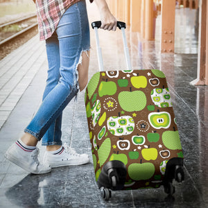 Green Apple Pattern Luggage Covers