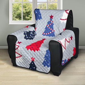 Christmas Tree Star Pattern Recliner Cover Protector