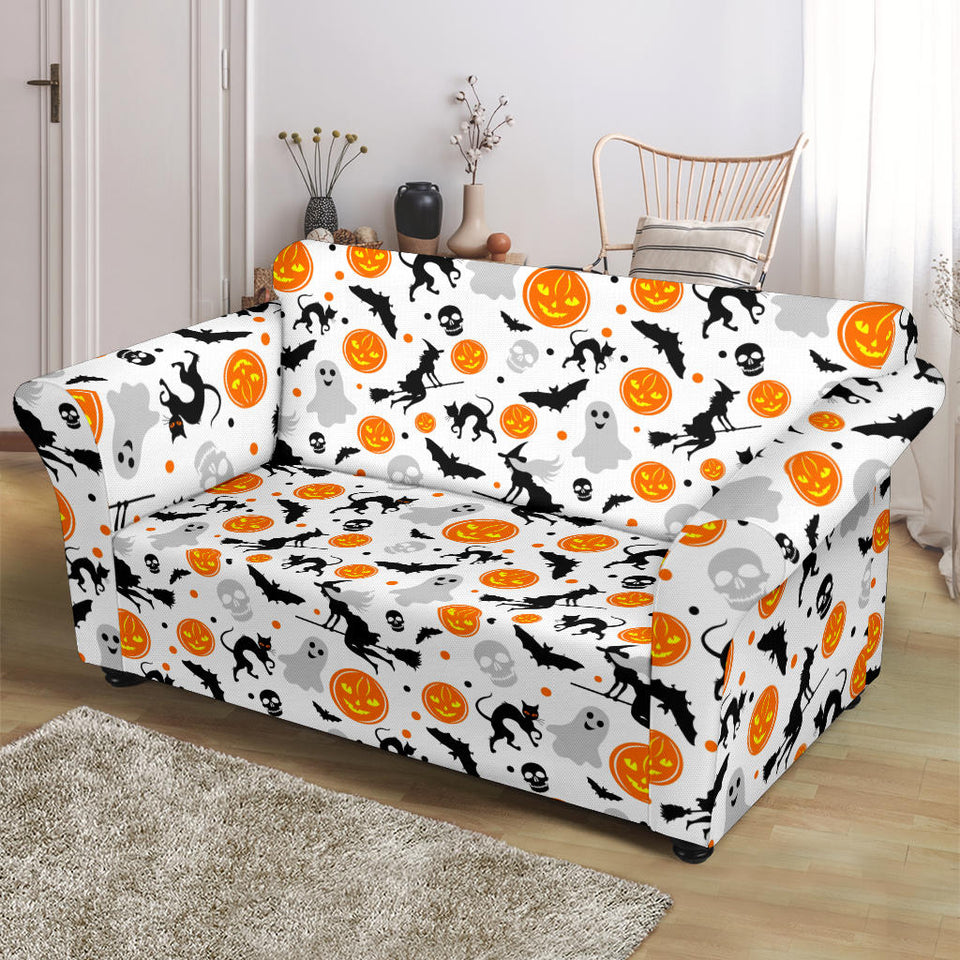 Halloween Pattern Loveseat Couch Slipcover