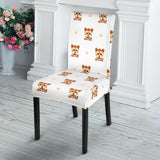 Yorkshire Terrier Pattern Print Design 03 Dining Chair Slipcover