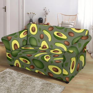 Avocado Pattern Background Loveseat Couch Slipcover