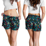 Swallow Pattern Print Design 04 Women Shorts