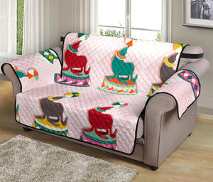 Colorful Sea Lion Pattern Loveseat Couch Cover Protector