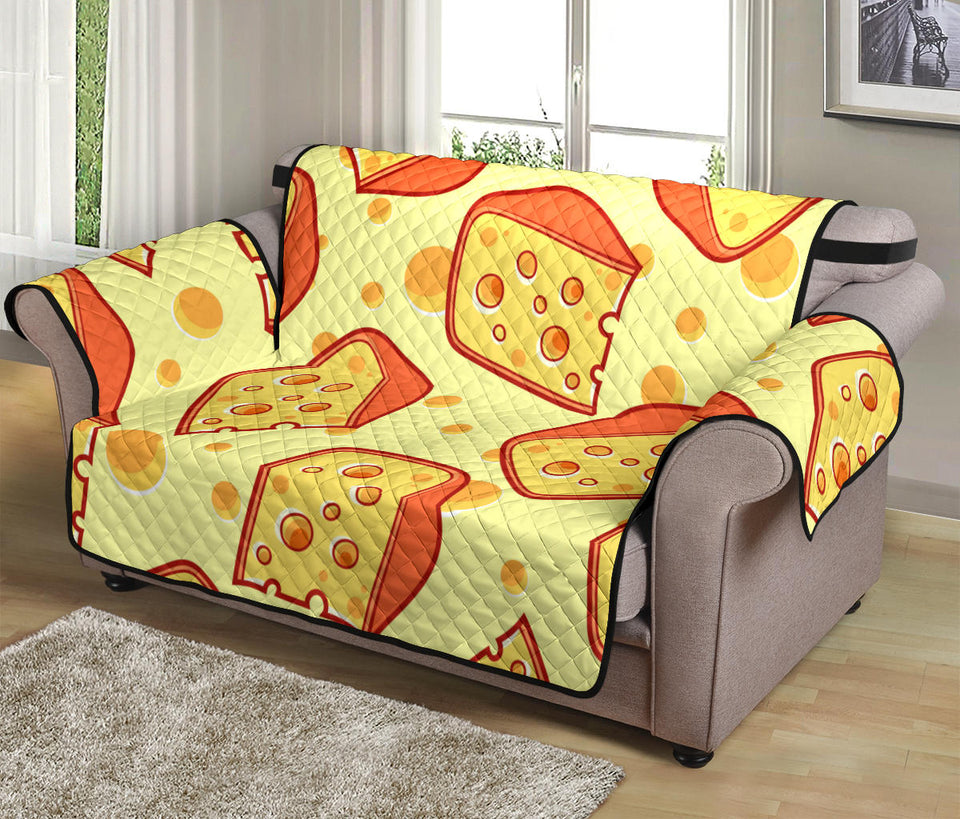 Cheese Pattern Loveseat Couch Cover Protector