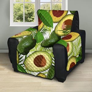 Avocado Leaves Pattern Recliner Cover Protector