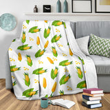 Corn Pattern Print Design 01 Premium Blanket