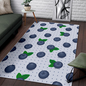 Blueberry Pokka Dot Pattern Area Rug