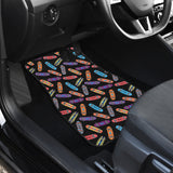 Skate Board Pattern Print Design 04 Front Car Mats