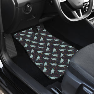 Pigeon Pattern Print Design 01 Front Car Mats