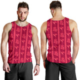 Heliconia Pink Pattern Men Tank Top