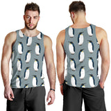 Penguin Pattern Theme Men Tank Top