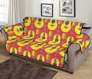 Classic Guitar Theme Pattern Sofa Cover Protector