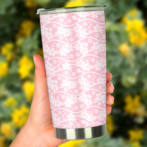 Sakura Pink Pattern Tumbler