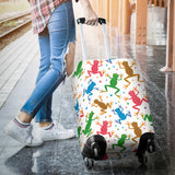 Colorful Frog Pattern Luggage Covers