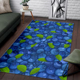 Blueberry Pattern Background Area Rug