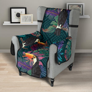 Toucan Pattern Chair Cover Protector