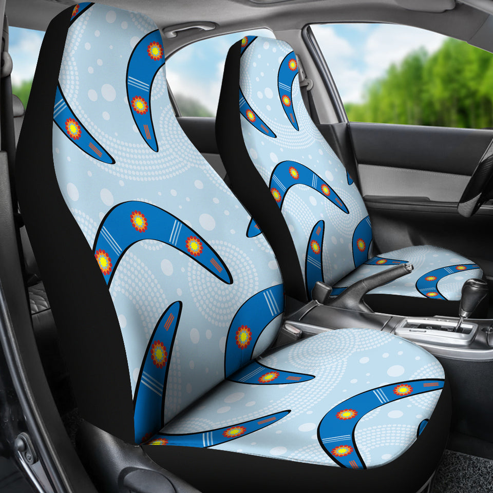 Boomerang Aboriginal Pattern Universal Fit Car Seat Covers