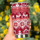 Snowman Sweater Printed Pattern Tumbler