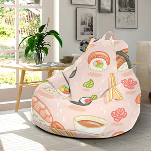 Sushi Pattern Background Bean Bag Cover