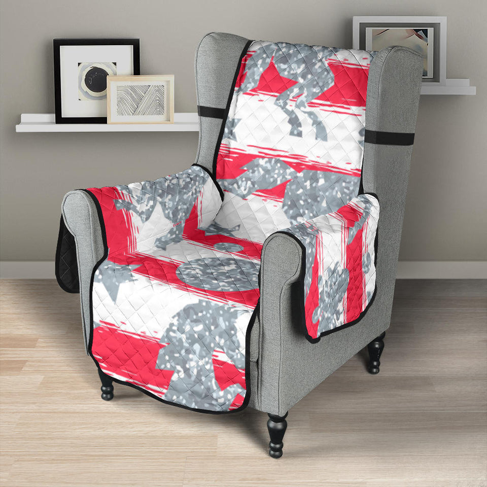 Unicorn Silver Pattern Chair Cover Protector