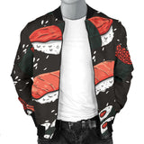 Sushi Theme Pattern Men Bomber Jacket