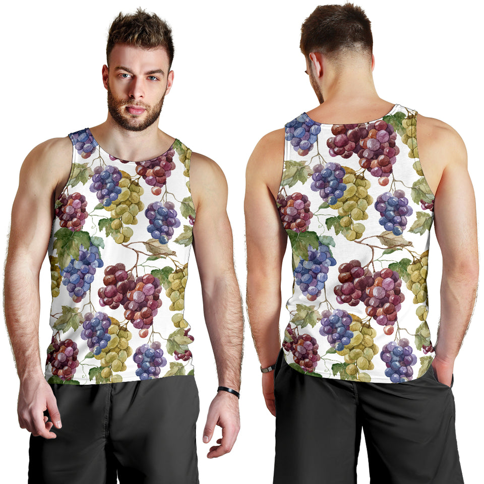 Grape Pattern Men Tank Top