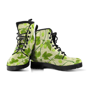 Hop Theme Pattern Leather Boots