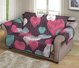 Decorative Heart Pattern Loveseat Couch Cover Protector