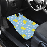 Duck Toy Pattern Print Design 02 Front and Back Car Mats